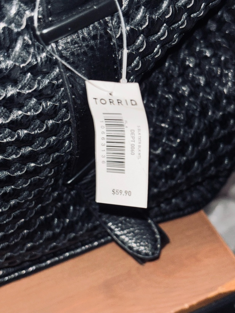 TORRID Black Woven Tote Bag with Top Handles - Picture 8 of 12